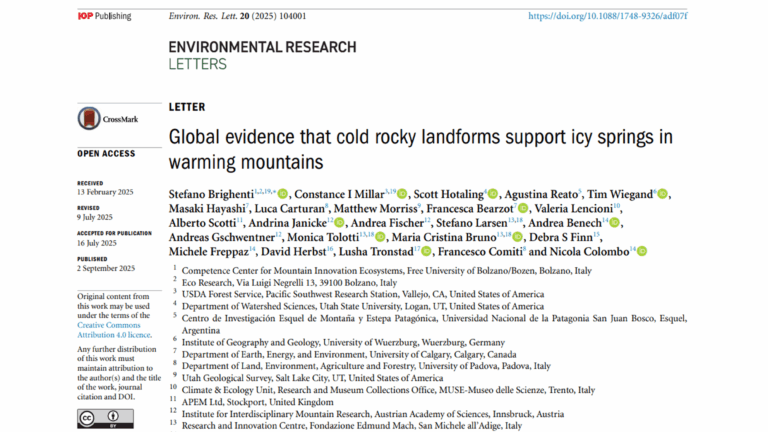 Cold Rocky Landforms: rock aggregates that prove essential for the protection of mountain biodiversity